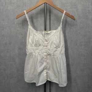 Brandy Melville Cream Button-Up Blouse